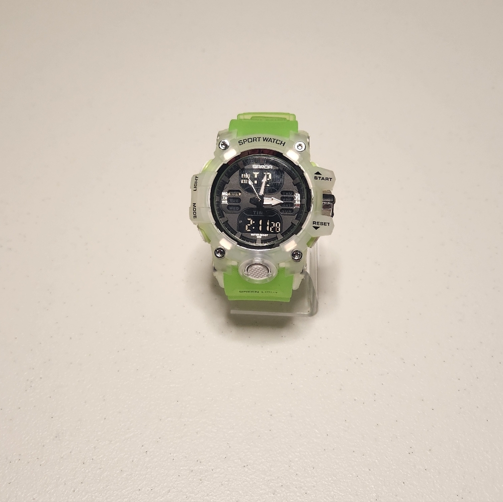 SANDA 6126 Sport Watch Green – Like New – Ships Fast